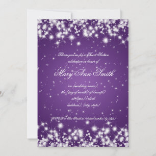 Invitation Sweet sixteen Fête d'anniversaire Sparkol d'hiver