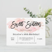 Invitation Sweet sixteen fête du 16e anniversaire (Debout devant)