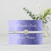 Invitation sweet sixteen, Lavande, Perles, (Debout devant)