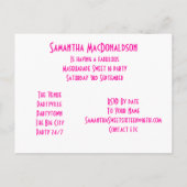 Invitation sweet sixteen mascarade (Dos)