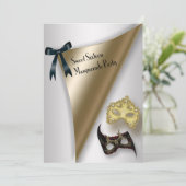 Invitation Sweet sixteen Masquerade (Debout devant)