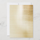 Invitation Sweet sixteen Moden Design Gold Script Anniversair (Dos)