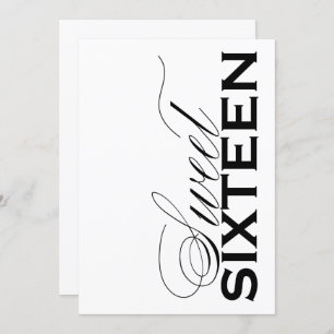 Invitation Sweet sixteen moderne