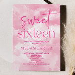 Invitation Sweet sixteen nuages roses 16ème anniversaire<br><div class="desc">C'est une invitation à la fête du 16e anniversaire de Sweet sixteen Pink Nuds !</div>