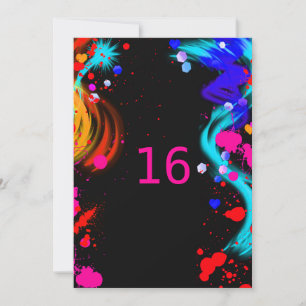 Invitation Sweet Sixteen ou Bat Mitzvah avec éclab