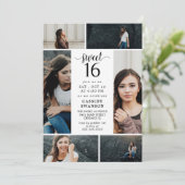 Invitation Sweet sixteen Photo Collage (Debout devant)