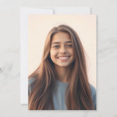 Invitation Sweet sixteen photo Pink Bow (Dos)