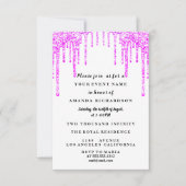 Invitation Sweet sixteen Robe Parties scintillant Drift Rose  (Devant)