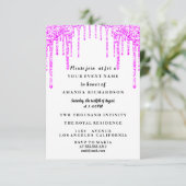 Invitation Sweet sixteen Robe Parties scintillant Drift Rose  (Debout devant)