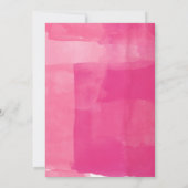 Invitation Sweet sixteen rose Aquarelle Baisers (Dos)