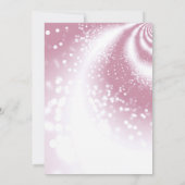 Invitation Sweet sixteen rose avec princesse Gown (Dos)