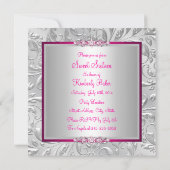 Invitation Sweet sixteen rose  floral (Dos)