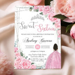 Invitation Sweet sixteen Rose Floral Brown Princesse Annivers<br><div class="desc">Personnalisez cette belle invitation d'anniversaire de sweet sixteen avec sa propre formulation facilement et rapidement,  appuyez simplement sur le bouton customiser pour réorganiser et formater le style et le placement du texte. Objets correspondants disponibles en magasin ! c) Le Happy Cat Studio</div>