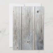 Invitation Sweet sixteen rustique de tournesol (Dos)