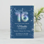 Invitation Sweet sixteen, Seize, parti Ado (Debout devant)