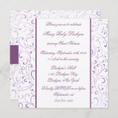 Invitation Sweet sixteen violet (Devant / Derrière)