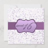 Invitation Sweet sixteen violet (Dos)
