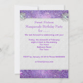 Invitation Sweet sixteen violet 16 Masquerade Party Tiara (Dos)