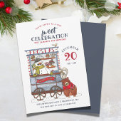 Invitation Sweet Snowman Décembre fête d'anniversaire