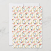 Invitation Sweet Spring Floral Premier anniversaire (Dos)