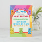 Invitation Sweet Start, Silly Heart Candy Bears Birthday (Debout devant)