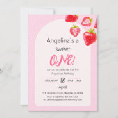 Invitation Sweet Strawberry (Devant)