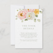 Invitation Sweet Summer Garden Détails Mariage Enclôture (Devant)