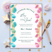 Invitation Sweet Surprise Macarons & Parties scintillant Genr