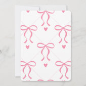 Invitation Sweet Teddy Bear & Pink Bow Baby Girl Shower (Dos)