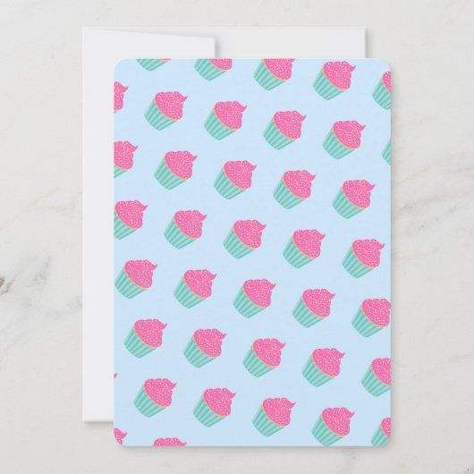 Invitation Sweet to be One Cupcake Kids First Birthday (Dos)