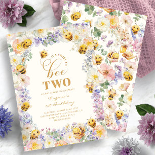 Invitation Sweet To Bee Deux Anniversaire