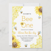 Invitation Sweet To Bee One First Bee Day Anniversaire (Devant)