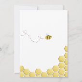 Invitation Sweet to Bee Un Anniversaire mignonne (Dos)