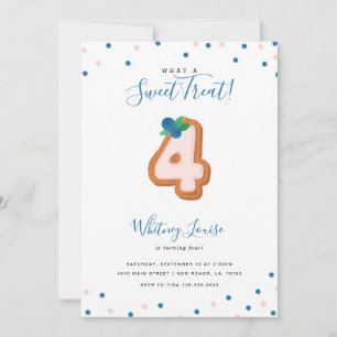 Invitation Sweet Treat Quatrième anniversaire