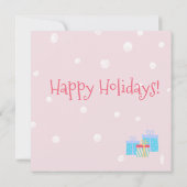 Invitation Sweet Tropical Père Noël Flamant rose Noël (Dos)