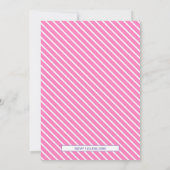 Invitation Sweet Unicorn bébé fille Aqiqah (Dos)