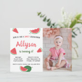 Invitation Sweet Watermelon à n'importe quel âge Photo d'anni (Debout devant)