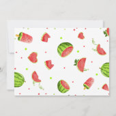 Invitation Sweet Watermelon Anniversaire 1er anniversaire de  (Dos)
