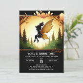 Invitation Sweet Whimsical Fairy Anniversaire (Debout devant)