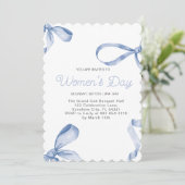 Invitation Sweet Women's Day Fancy Bow History Mois (Debout devant)