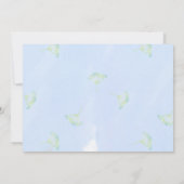 Invitation Sweet Woodland Bear Blue Boy Baby shower (Dos)