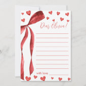 Invitation Sweetheart Birthday Time Capsule Card (Devant)