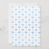 Invitation Sweetheart  blue Boy baby shower (Dos)
