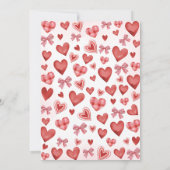 Invitation Sweetheart First Birthday Thank You Card (Dos)