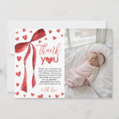 Invitation Sweetheart Photo Thank You Card (Devant)