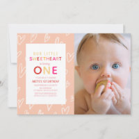 Sweetheart Pink Valentine's Day 1er anniversaire P