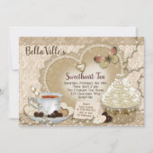 Invitation Sweetheart Valentine Tea Party (Devant)
