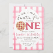 Invitation Sweetie Pie 1er anniversaire (Devant)