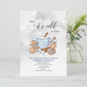 Invitation Sweets and Baby il fait froid dehors baby shower I (Debout devant)