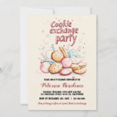 Invitation Sweets I Modern Christmas Cookie Exchange Party (Devant)